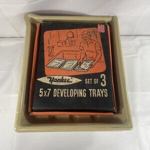 Yankee Paterson 9 Lot Vintage Plastic Agitray Darkroom Developing Trays 5x7 10x8